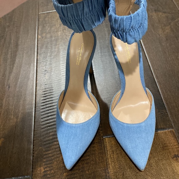 Gianvito Rossi denim heels size 38.5 - Picture 12 of 12